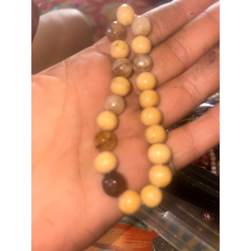 natural stone stretch bracelet vintage